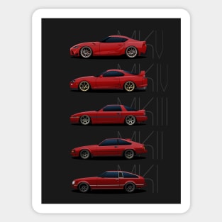 Toyota Supra Generations Sticker